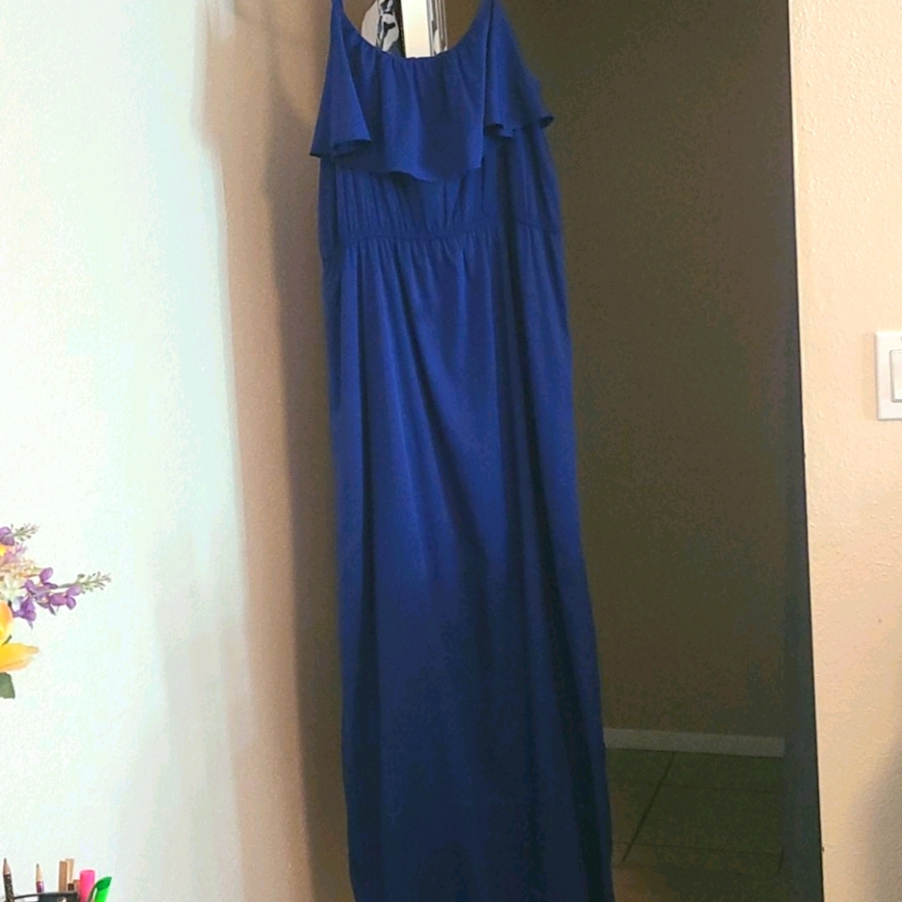 Charlotte Russe Long Maxi Dress/Adjustable Straps
